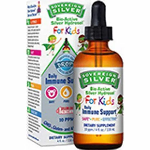 Bio-Active Silver Hydrosol for Kids 4 Oz By Sovereign Silver