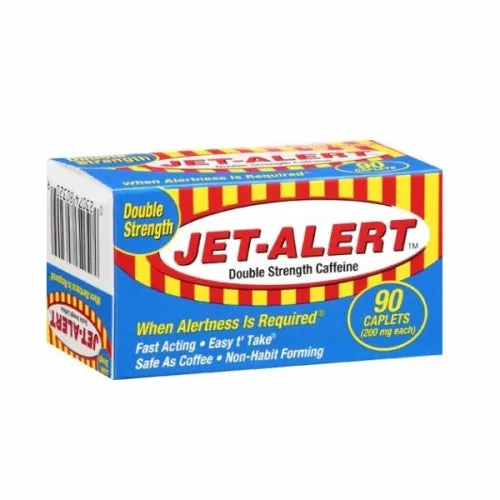 Caffeine Tablets 90 Caplets By Jet-Alert