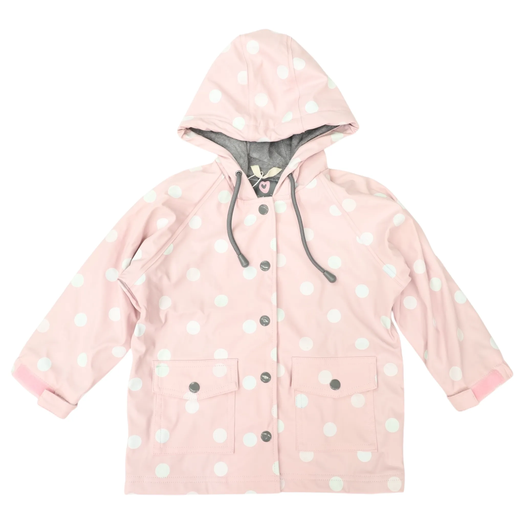 Korango Colour Change Polkadot Raincoat Pink