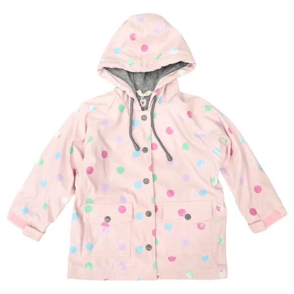 Korango Colour Change Polkadot Raincoat Pink
