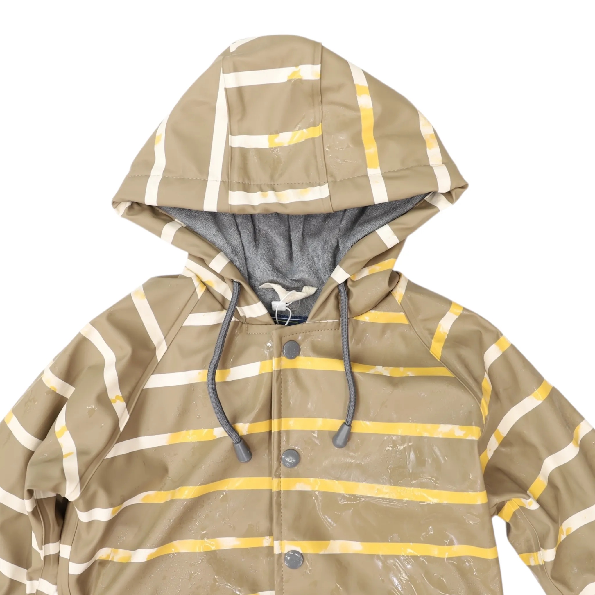 Korango Colour Change Stripe Raincoat Chestnut