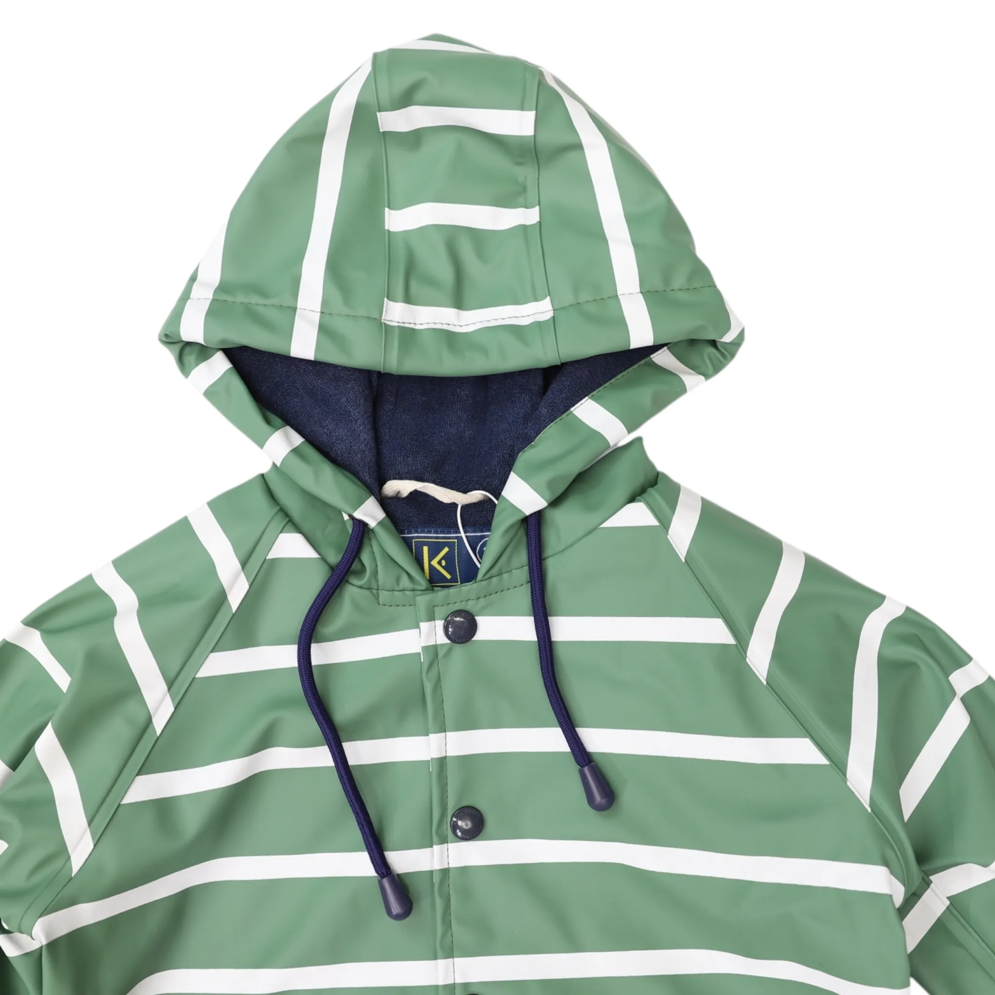 Korango Colour Change Stripe Raincoat Green