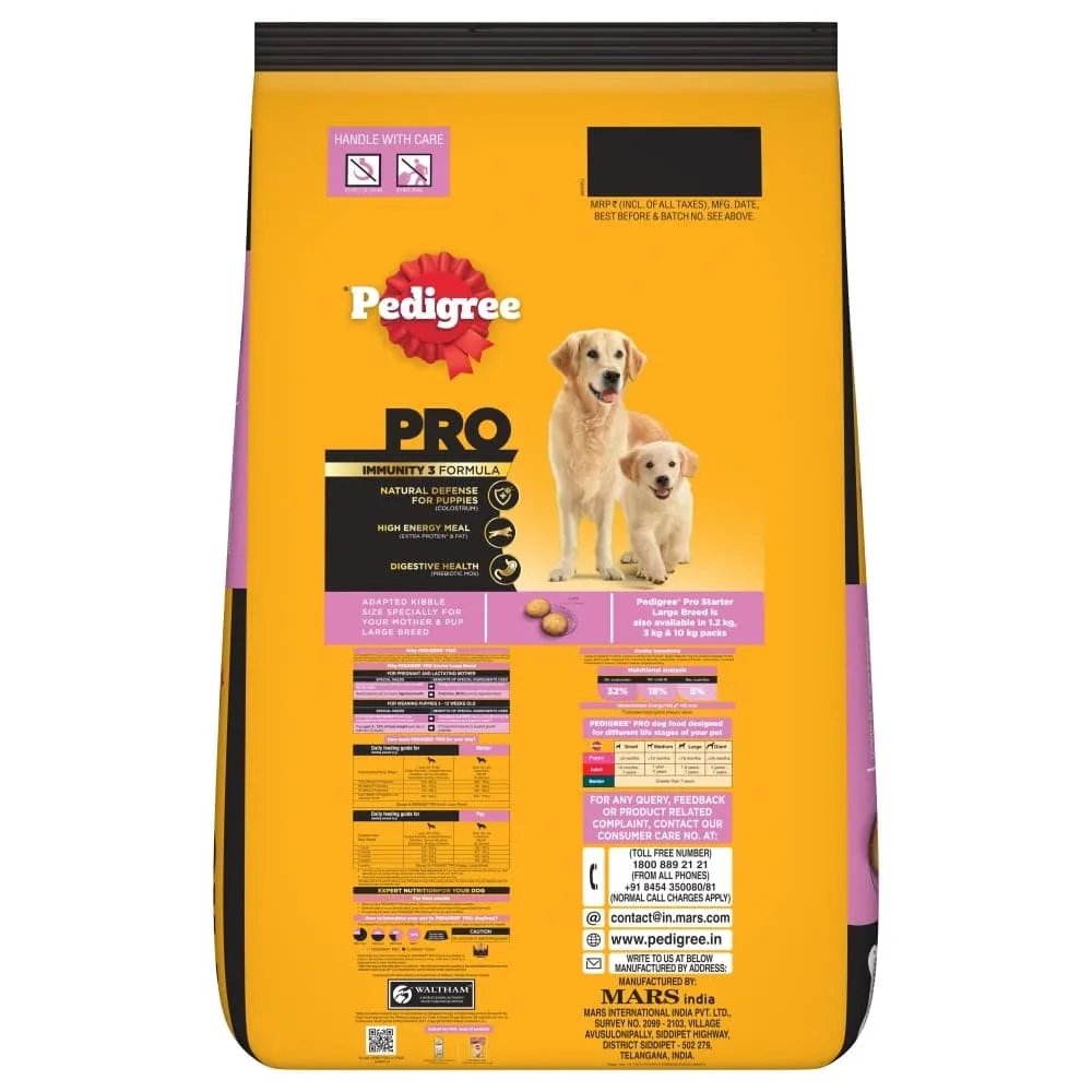 Pedigree PRO Expert Nutrition Lactating/Pregnant Mother & Puppy Starter (3 to 12 Weeks) Small Breed Dog Dry Food